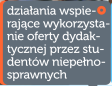 Dziaania wspierajce wykorzystanie oferty dydaktycznej przez studentw niepenosprawnych