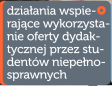 Dziaania wspierajce wykorzystanie oferty dydaktycznej przez studentw niepenosprawnych